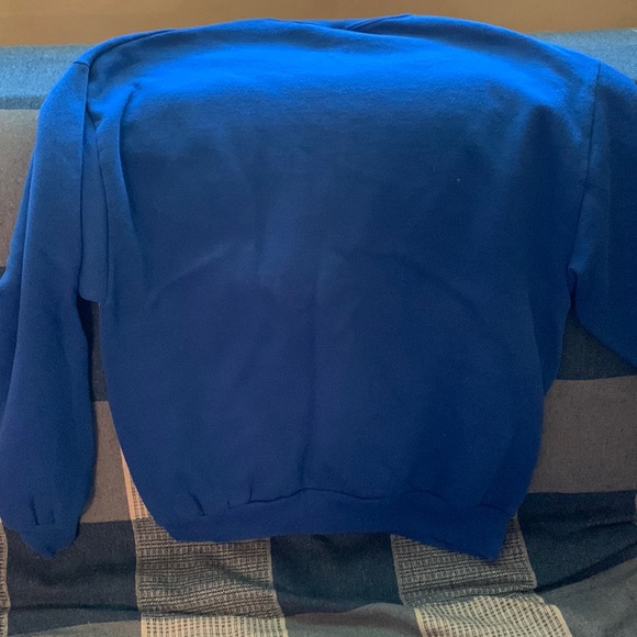 Jerzees royal blue oversized sweatshirt szL unisex in good condition - Picture 4 of 5